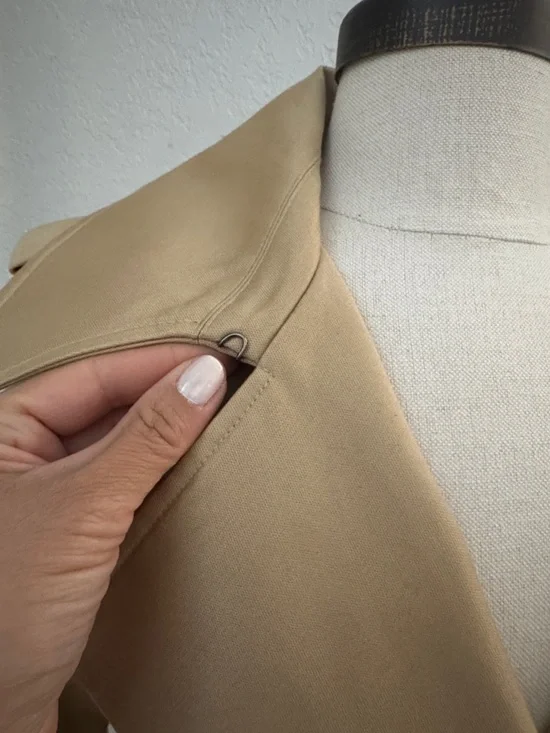 Caslon Cotton Classic Beige Trench Coat with Removable Belt - Picture 6 of 17